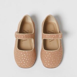 Zara Kids Mary Jane Dress Shoes Star Flats
